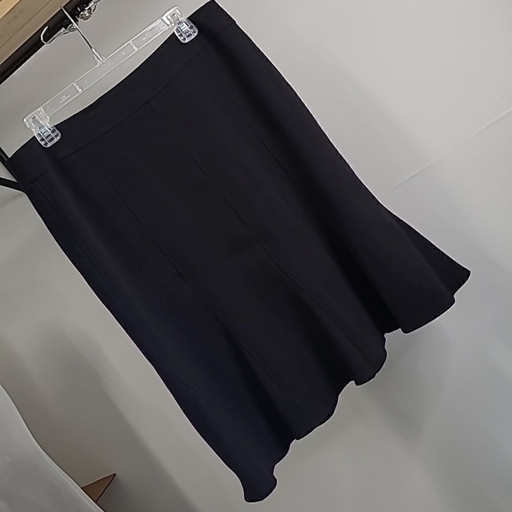 Access sz 10 stretch midi gored hem skirt
